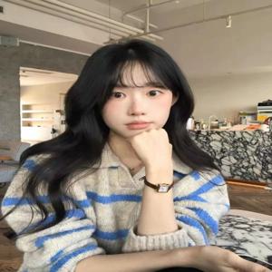 블루 스트라이프 칼라 니트 스웨터 여성용 봄 가을 겨울 신상 고급 부드럽고 아늑한 오버헤드 니트 탑