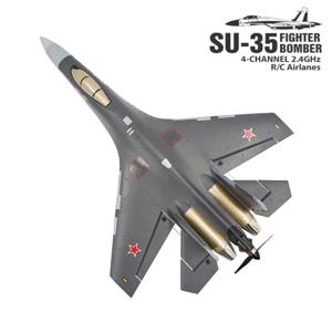 QF009 J16 RC 비행기 4채널 폼 원격 조종 비행기 Su35 모델 글라이더 2.4G 360 °   플립롤 525mm 고정익 전투기 장난감