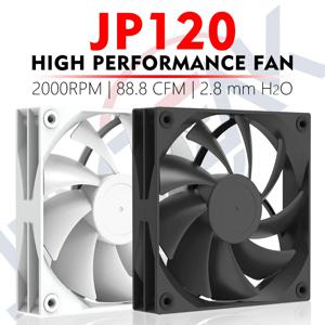JUMPEAK JP120 120mm 팬 2000RPM 고속 4PIN PWM 자동 유압 베어링 게임용 PC 케이스 액체 냉각기 용 12cm 냉각 팬