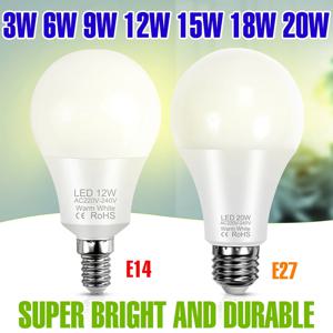 20W LED 전구 실내 220V 스포트라이트 E27/E26 천장 전구 E14 침실 거실 에너지 절약 홈 조명 차가운/따뜻한 흰색