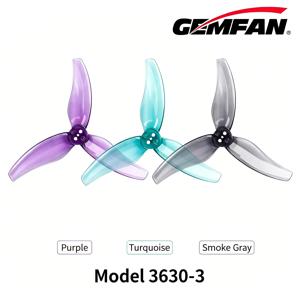 12쌍 젬팬 허리케인 3520 3.5X2X3 3 3 블레이드 트라이 블레이드 FPV 프로펠러 3630 CW CCW (3인치 투스픽 3.5인치 FPV 레이싱 드론용)