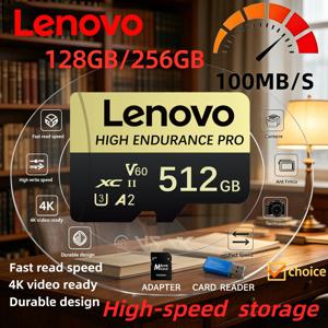 레노버 고속 SD 카드 256GB TF 플래시 마이크로 TF SD 카드 128GB 타르헤타 울트라 SD 메모리 카드 512GB 샤오미 전자기기용