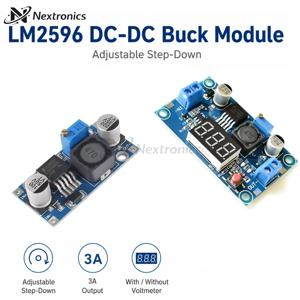 1/3/5PCS LM2596 LM2596S DC-DC 스텝다운 벅 컨버터 가변 전압 레귤레이터 모듈 LED 전압계