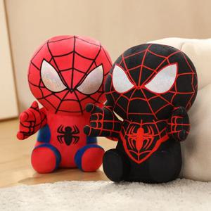 핫세일 22CM~30CM 애니메이션 스파이더맨 플러시 장난감 인투 더 스파이더버스 그웬 피터 파커 누아르 인형 부드러운 봉제인형 어린이 선물용