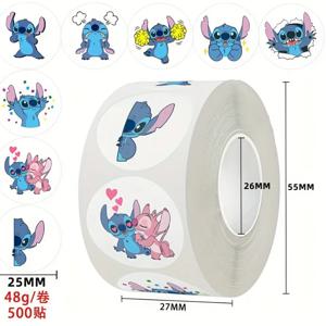 500pcs 스티치 롤 스티커 방수 Diy 데칼 노트북 전화 Ipad 노트북 수하물 보온병 물병 스케이트 보드 장식