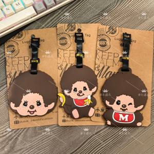 몬치치 PVC 소프트 고무 러기지 태그 휴대용 여행 가방 걸이형 키 수하물 체크인 ID 라벨 (배낭, 트롤리 케이스용)