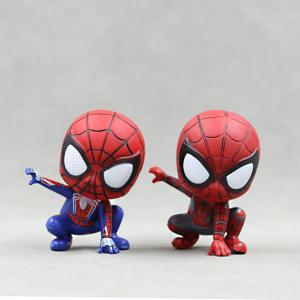 마블 스파이더맨 애니메이션 액션 피규어 장난감 PVC 모델 스파이더맨 인형 장식 케이크 장식 모델 장난감 생일 선물