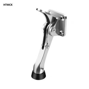 HTMCK 킥다운 도어 스토퍼, 충돌 방지 기능이 있는 간편한 페달형 바닥 고정 장치, 자가 접착식 하드웨어 벽 보호 도어 스토퍼