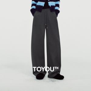 TOYOUTH 여성용 스웨트 팬츠, 2026년 겨울 신상품, 안감에 플리스 소재를 사용하여 보온성을 높였으며, 세련된 디테일이 돋보이는 캐주얼한 긴 바지