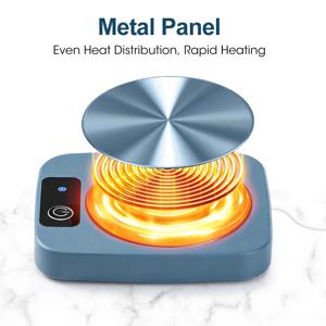 머그 워머 USB 커피 머그 워머 45°C 스마트 항온 컵 워머 받침대 차 우유 사무실 가정 주방 딥 씨 블루