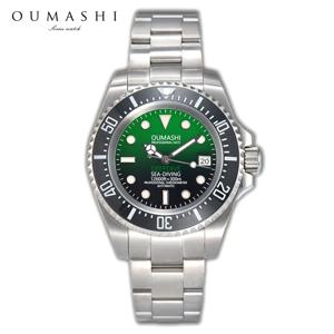 44mm 남성용 다이버 시계, 사파이어 글라스, 방수 기능, 스테인리스 스틸 소재, 남성용 선물용 자동 기계식 시계, NH35 무브먼트.