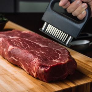 고기 Tenderizer 48 강철 바늘 고기 Tenderizer 스테이크 연화제 Pounder 주방 요리 도구 망치 가제트 L8O3