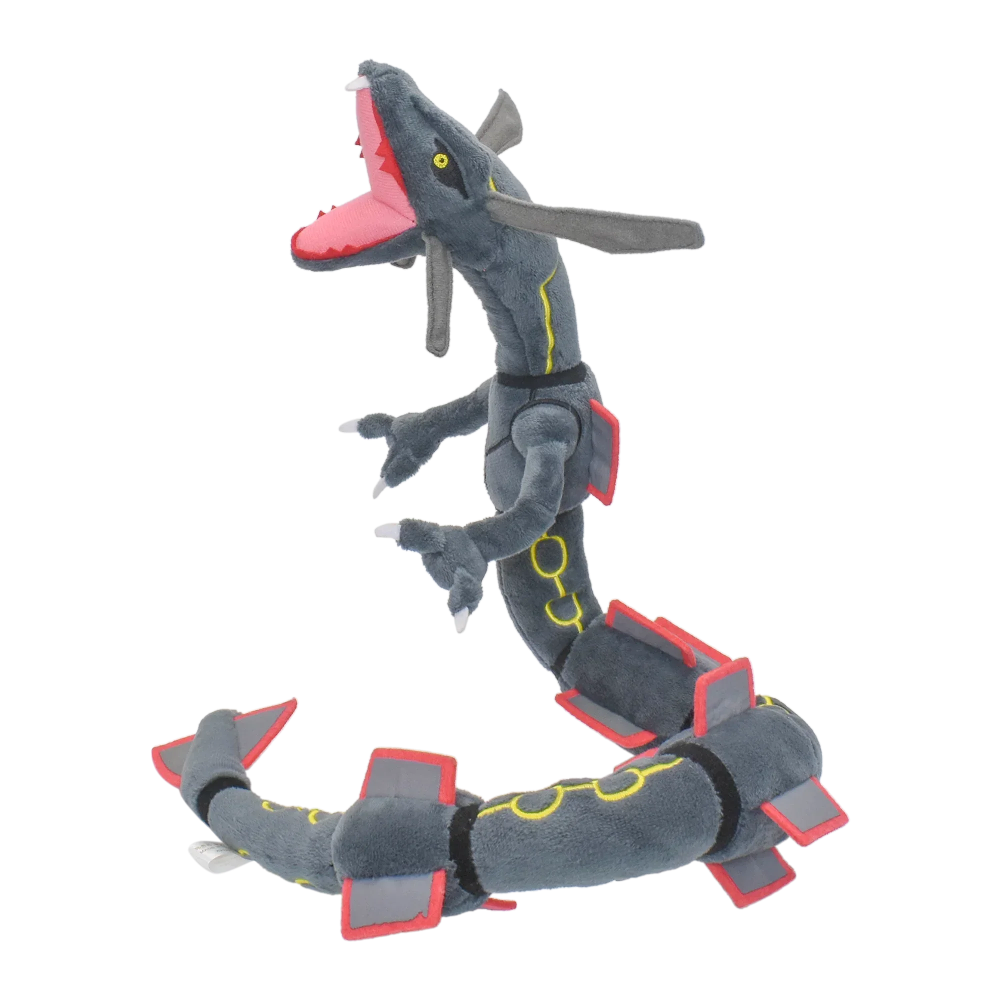 반짝이는 Rayquaza 봉제 인형 동물 게임, 소장용 선물, 부드러운 봉제 인형, 귀여운 만화 캐릭터 블랙, 12 인치