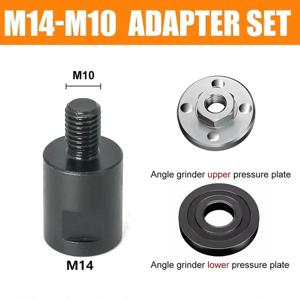 앵글 그라인더 M14 - M10 어댑터 나사 변환기 어댑터 인터페이스 커넥터 나사 연결봉 너트 슬로팅 블랙
