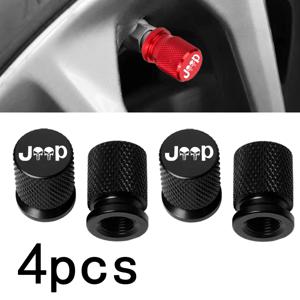 자동차 바퀴 타이어 밸브 캡 타이어 스템 커버 Airdust 방수 Jeep Renegade Compass Wrangler Patriot Grand Cherokee Rubicon