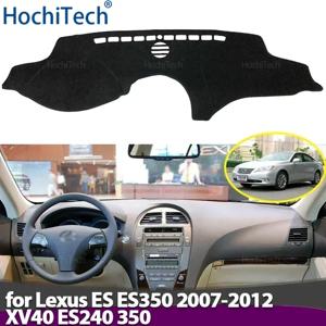 자동차 대시 보드 커버 Lexus ES ES350 2007-2012 XV40 ES240 350 용 라이트 패드 계기판 매트 케이스 카펫을 피하십시오.