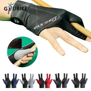 GTUBIKE 1PCS 왼쪽 및 오른손 당구 장갑 미끄럼 방지 탄성 세 손가락 장갑 통기성 스누커 당구 장갑 피트니스