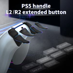 PS5 컨트롤러 익스텐더 용 미끄럼 방지 스타일 트리거 L2 R2 길어진 버튼 Playstation 5 액세서리 용 미끄럼 방지 트리거 커버