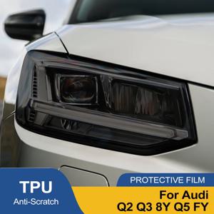 아우디 Q2 Q3 8Y Q5 FY 차량 헤드라이트 TPU PPF 보호 필름 스모크 블랙 프리컷 자동차 비닐 랩 스크래치 방지 맞춤형