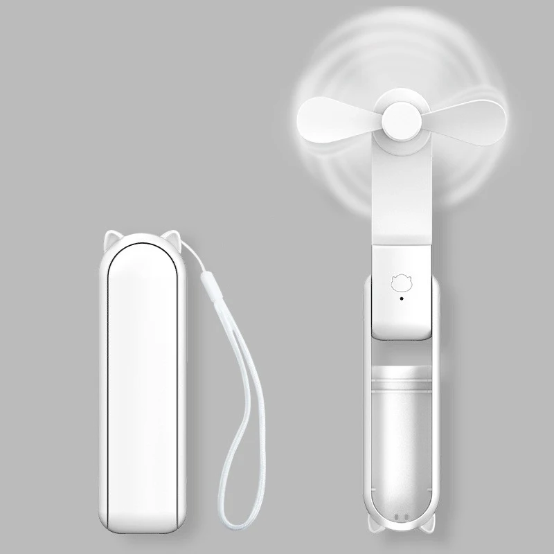 휴대용 미니 선풍기 도매, USB 충전식, 3단 속도 조절 가능 접이식 핸디 선풍기, 여성, 여행, 야외 활동에 적합