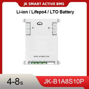 JK 스마트 액티브 BMS B1A8S10P 4S 5S 6S 7S 8S 스마트 BMS 100A 리튬인산철 리튬이온 LTO 배터리 액티브 밸런스 1A BT CANBUS 히트 RS485