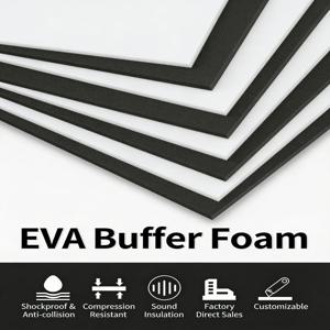 접착제 없는 EVA 고밀도 스펀지 매트 폼 패딩 충돌 방지 내충격성 내마모성 쿠션 라이너 보호용