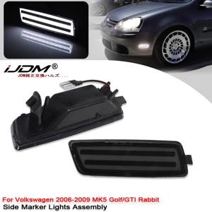 폭스바겐 골프 MK5 MK6 R32 GTI 래빗 제타 1K5945071A 1K5945072A 차량용 앰버 LED 방향지시등 전면 사이드 마커 라이트