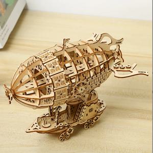 공기선 3D 자동차 나무 퍼즐 스케일 모델, DIY 모델 키트, 수공예 선물, 가정 장식, 기계 모델 키트, 조립 장난감