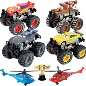 1:55 픽사 카즈 몬스터 트럭 다이캐스트 합금 자동차 라이트닝 맥퀸 메이터 스톰 헬리콥터 트로피 보이즈 인터시아 장난감 선물