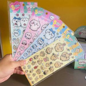 애니메이션 Chiikawa 스티커 kawaii 크리 에이 티브 드롭 접착제 스테레오 스티커 Diy 장식 스티커 선물이있는 귀여운 장식 컴퓨터