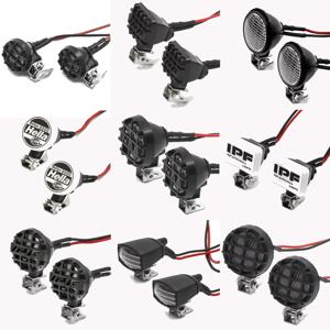 1/10 스케일 크롤러용 RC 둥근형 LED 헤드라이트 업그레이드 키트(브래킷 포함), 트랙사스 TRX4, 액시얼 SCX10I, YK4082, 타미야에 호환.