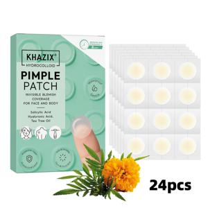 살리실산, 히알루론산 및 티트리 오일이 함유된 24개 하이드로콜로이드 여드름 패치, 보이지 않는 방수 잡티 커버 스티커