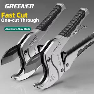 GREENERY 33/42mm 래칫형 파이프 커터 전문 PVC PPR 튜브 절단 도구 퀵 가위 플라스틱 파이프 커터 하드웨어 도구