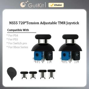 GuliKit NS55 720 °   장력 조절 가능 TMR 조이스틱, PS4 PS5 Edge 게임패드, 스위치 프로, Xbox 시리즈 컨트롤러용 게임 액세서리