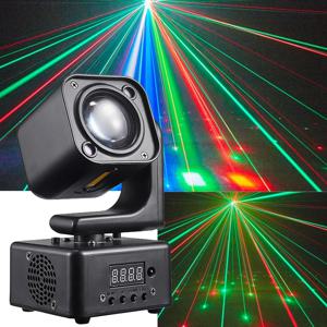 미니 회전식 무빙 헤드 조명, LED 36W RGBW, 무대용 빔 레이저, 스트로브 효과 조명, DJ 파티용, DMX 사운드 제어, 디스코 조명