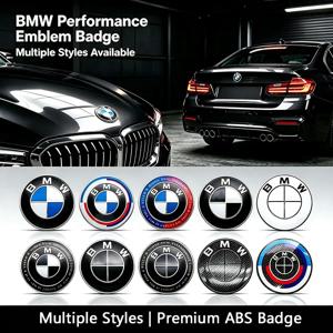 BMW E46, E90, F30, F10, G20 3, 5 시리즈, X5, X6 모델용 82/74mm 교체용 로고, 차량 후드 또는 트렁크 엠블럼, 50주년 기념 밸브 캡
