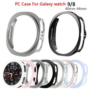 삼성 갤럭시 워치 9/8 40mm 44mm 46mm 커버용 PC 케이스 속이 빈 보호 범퍼 올라운드 갤럭시 워치 8/9 액세서리