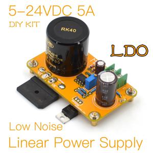 MOFI-LDO5A MOSFET 선형 전원 공급 장치(SingleRail)5-24VDC 5A DIY 키트