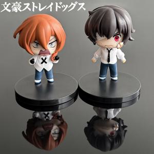 Q 버전 7cm 분고 길 잃은 개 다자이 오사무 Chuuya Nakahara 그림 PVC 모델 일본 만화 인형 장식 컬렉션 장난감 선물