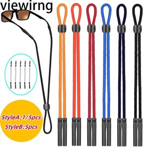 1/5pcs 스포츠 안경 스트랩 선글라스 홀더 남성 여성 안경 리테이너 조절 가능한 버클 독서 안경 체인