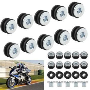 10Pcs/5Sets 압력 완화 쿠션 오토바이 고무 그로밋 볼트 키트 DIY 액세서리 원형 충격 흡수 패드.