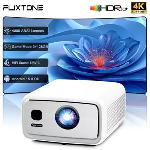 업그레이드된 D10S 4000 ANSI 루멘 V660 칩 풀 HD 프로젝터 4K 3+128G LED 빔 스마트 안드로이드 15 OS 게임 저입력 홈시어터