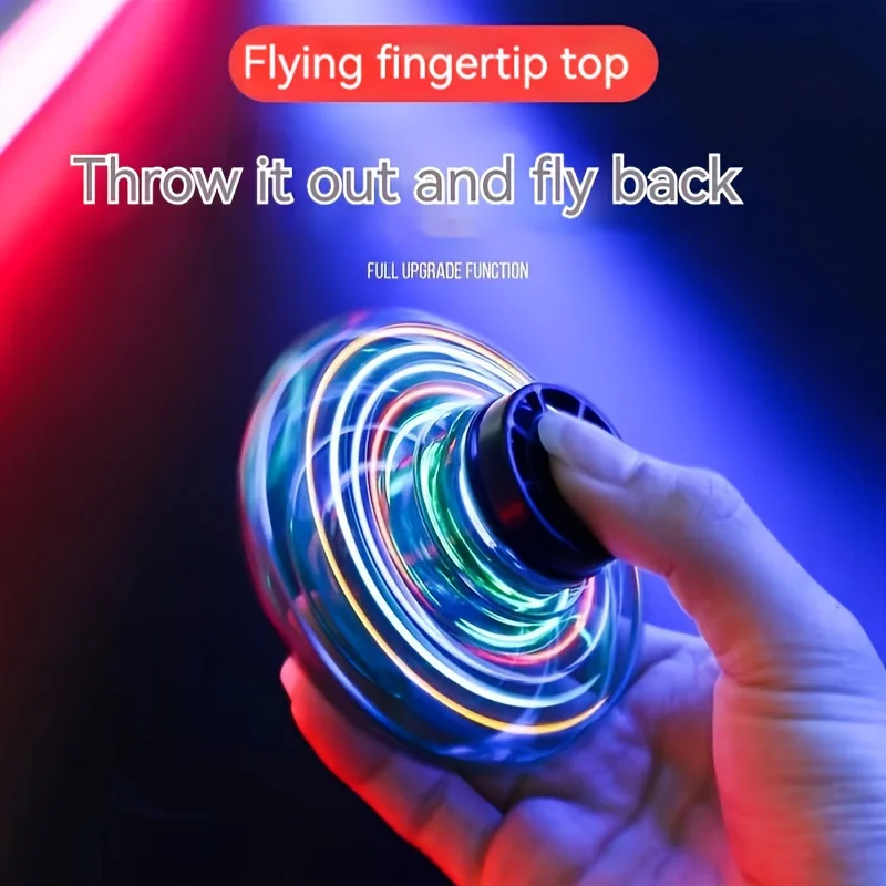 새로운 LED 비행 UFO 회전 장난감, 업그레이드된 비행 헬리콥터 자이로 플라이어볼, 미니 드론 항공기 장난감, 크리스마스 선물