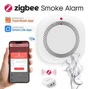 Zigbee/WiFi 스마트 연기 감지기 (DC 3V 배터리 구동) - Tuya 및 Smart Life 앱 연동 알림 기능 포함