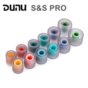 DUNU S&S PRO 이어팁, 무대 및 스튜디오용, 유연한 직선형 실리콘 이어팁, 육각형 음향 흐름 채널, 3쌍 세트
