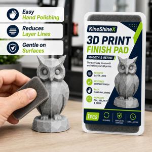 3D 프린트 마감 패드, PLA ABS PETG 레진 모델용 재사용 가능한 폴리싱 스펀지, 레이어 라인 및 소품 표면 매끄럽게 하는 도구