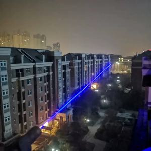 초점 조절 가능한 450nm 455nm 5000 블루 도트 레이저 다이오드 모듈 120x24mm 미니 레이저 시스템