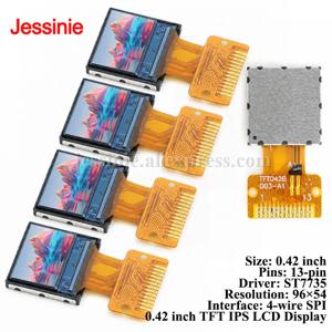 5pcs/1pc 0.42 인치 TFT HD IPS LCD 디스플레이 모듈 ST7735 드라이버 96x54 0.42'' 컬러 스퀘어 스크린 SPI 직렬 인터페이스 13Pin