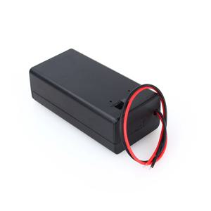 E9 9V 볼트 PP3 배터리 홀더 박스 DC 케이스 (전선 포함) ON/OFF 스위치 커버 내구성 있는 6F22 배터리 전원 박스 장난감 배터리 홀더