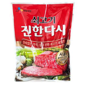 CJ제일제당 쇠고기 진한다시 1kg x 2개 조미료 양념